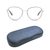 Full Rim Stainless steel Cat Eye Black Female Medium Unofficial UNOF0282 Eyeglasses