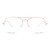Half Rim Stainless steel Aviator Pink Female Medium Unofficial UNOF0068 Eyeglasses