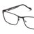 Full Rim Stainless steel Rectangle Black Male Large Miki Ninn MNOM0008 Eyeglasses