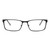 Full Rim Stainless steel Rectangle Black Male Large Miki Ninn MNOM0008 Eyeglasses