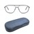 Full Rim Stainless steel Aviator Blue Male Large Sensaya SYOM0005 Eyeglasses