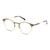 Full Rim Stainless steel Round Brown Male Small Heritage HEOM5041 Eyeglasses