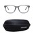 Rectangle Mirrored Lens Pink Grey Acetate Full Rim Medium Unofficial UNOM0014 Sunglasses
