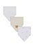 MOTHERCARE UNISEX 3PK LITTLE/LOVED DRIBBLER CREAM