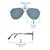 Yellow Revo Gun Metal Aviator Sunglasses 12090