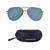 Yellow Revo Gun Metal Aviator Sunglasses 12090