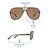 Brown Aviator Sunglasses 12091P