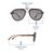Grey Gun Metal Aviator Sunglasses 12094P