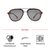 Grey Gun Metal Aviator Sunglasses 12094P