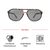 Grey Brown Aviator Sunglasses 12095P