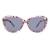 Grey Print Cat Eye Sunglasses 41428P
