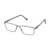 Grey Rectangle Computer Glasses for Unisex Screen Pro