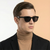Black Round Sunglasses for Men