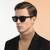 Black Round Sunglasses for Men