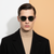 Grey Round Sunglasses for Men