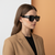 Black Rectangle  Sunglasses for Women
