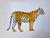 Realistic Tiger Miniature Painting