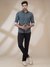 Men Regular Fit Printed Medium Grey Shirt