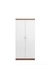 neudot Engineering Wooden Wardrobe Almirah for Cloth with 2 Doors | Almirah for Clothes Wooden | Wardrobe Organizer | Multipurpose Almirah | Leon Teak, Model - Dallas 1 Year Warranty