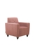 neudot Elegance Sofa for Living Room |1 Person Sofa|Premium Fabric with Cushioned Armrest | Solid Wood Frame|1 Seater in Ceramic Pink Color