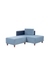 neudot Hailey Fabric Chaise Lounger LHS in Mirage Blue Colour