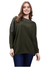 Albion Chicago Women Olive Winter Top