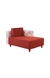 neudot Hailey Duet Fabric 1 Seater LHS Lounger in Floral Cider Orange Colour