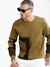 SHOWOFF Men's Round Neck Geometric Green Pullover
