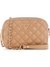 Beige Quilted Polyurethane Kai Camera Bag