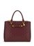 Merlot Quilted Polyurethane Aveta Status Satchel