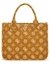 Mustard Monogram Polyurethane Sevye 2 Compartment Tote