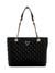 Guess Women's Black PU Quilted Tote Bag