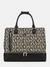 Brown Multi Monogram Polyurethane Stark Zip Bottom Shopper Tote