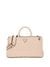 Guess Light Beige Quilted Giully Satchel Bag