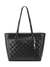 Black Textured Delphine Tote Bag