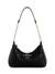 Black Printed Gerty Top Zip Shoulder Bag