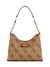 Latte Logo Printed Izzy Top Zip Shoulder Bag