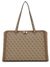 Latte Logo Monogram Polyurethane Orlina Travel Tote