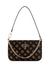 Mocha Logo Printed Noelle Mini Top Zip Shoulder Bag