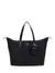 Black Solid Nylon Follie Carryon Large Tote