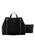 Black Quilted Polyester Giully Large 2 In 1 Tote