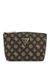 Brown Monogram Polyurethane Wilder Large Top Zip Cosmetic Pouch