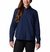 Women Navy Blue Silver Ridge 3.0 Long Sleeve Omni Freeze Shirt