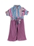 ALBION AGGARWAL GIRLS SET PURPLE SKIRT TOP