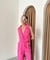 Fuchsia waistcoat and pants co-ord set with piping