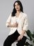 SHOWOFF Women's Beige Single-Breasted Blazer
