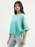 Womens Round Neck Ombre Top