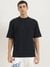 Mens Oversized Fit Round Neck Textured Tshirt