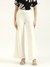 Womens Solid Straight Fit Pants