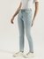 Womens Solid Skinny Fit Jeans